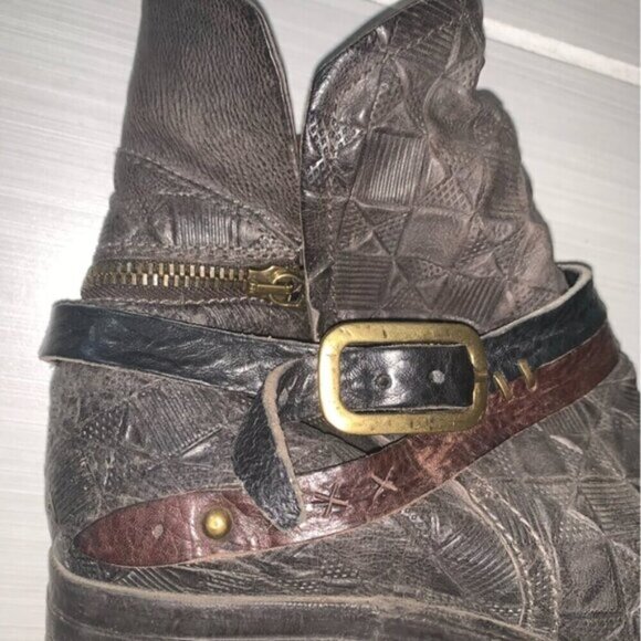 A.S. 98 Isha Leather Booties 39 - Picture 4 of 10